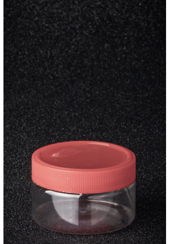 PET Plastic edged jar, volume - 100 ml