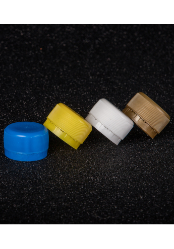 PET plastic caps for bottle 28 mm (coloured)