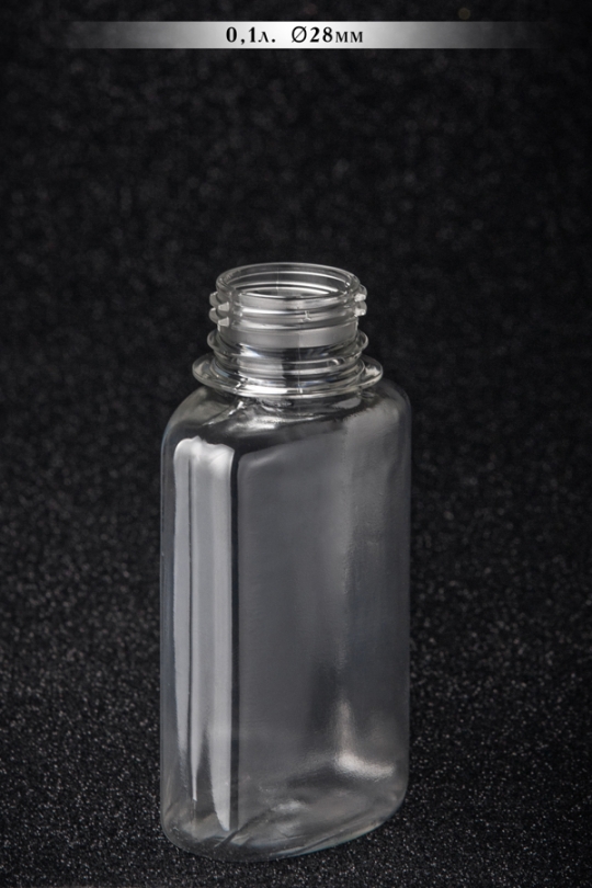 ПЭТ бутылка 0,1 л (100 мл), пластиковая - 1