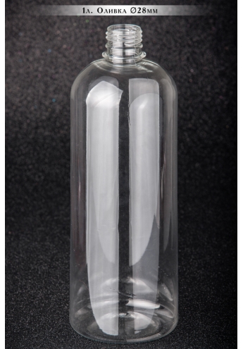 Plastic bottle, volume - 1 l Olive