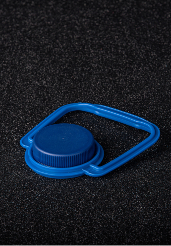 Пластиковые крышки ПЭТ с ручкой (синие)